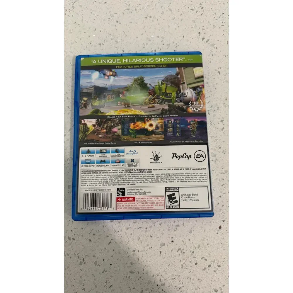 Plants vs. Zombies: Garden Warfare (Sony PlayStation 4, 2014)